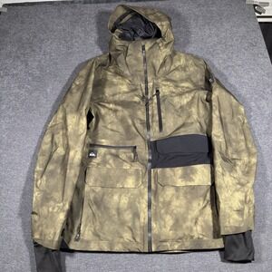 Quiksilver Highline Forever Stretch Gore-Tex Ski Jacket Men's Size Medium Green